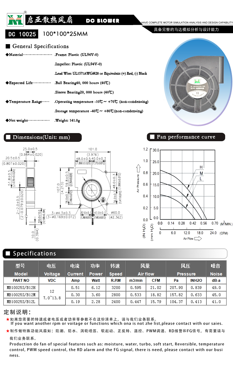 100*100*25MM鼓風(fēng)機(圖1)